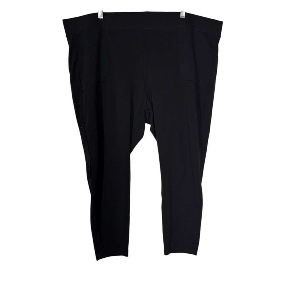 Torrid Full-Length Pocket Ponte Leggings Black Size 4X / 26 Stretch Mid Rise - Picture 2 of 13